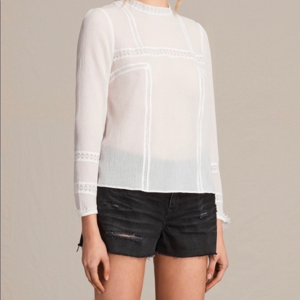Allsaints acacia top size 00